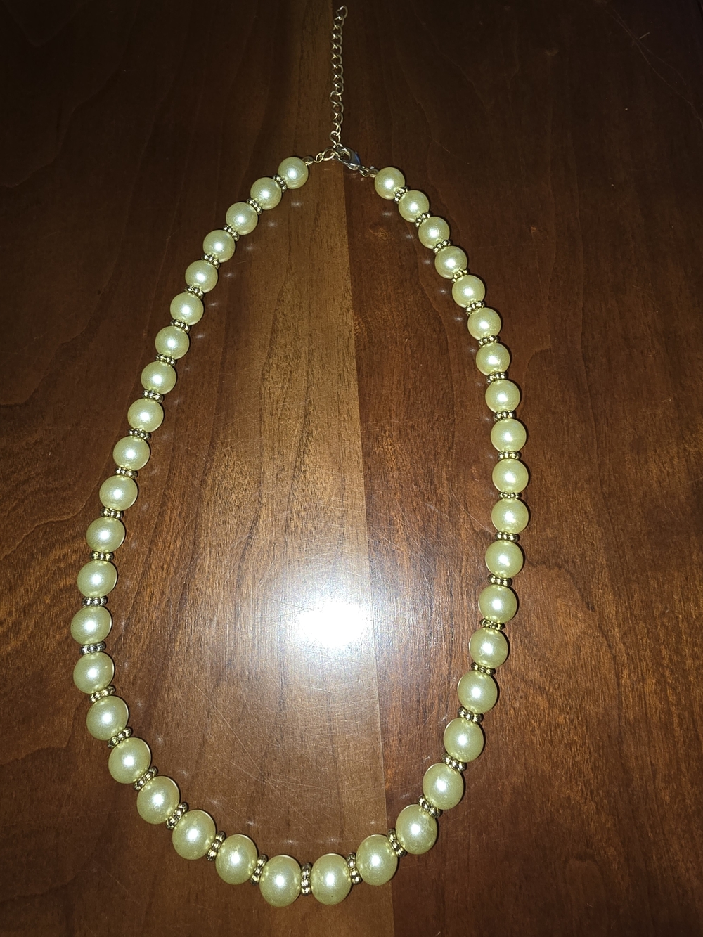 Green Pearl Beaded Necklace - Women Jewelry, New - Picture 5 of 6